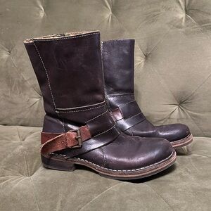 Fly London Leather Moto Boots